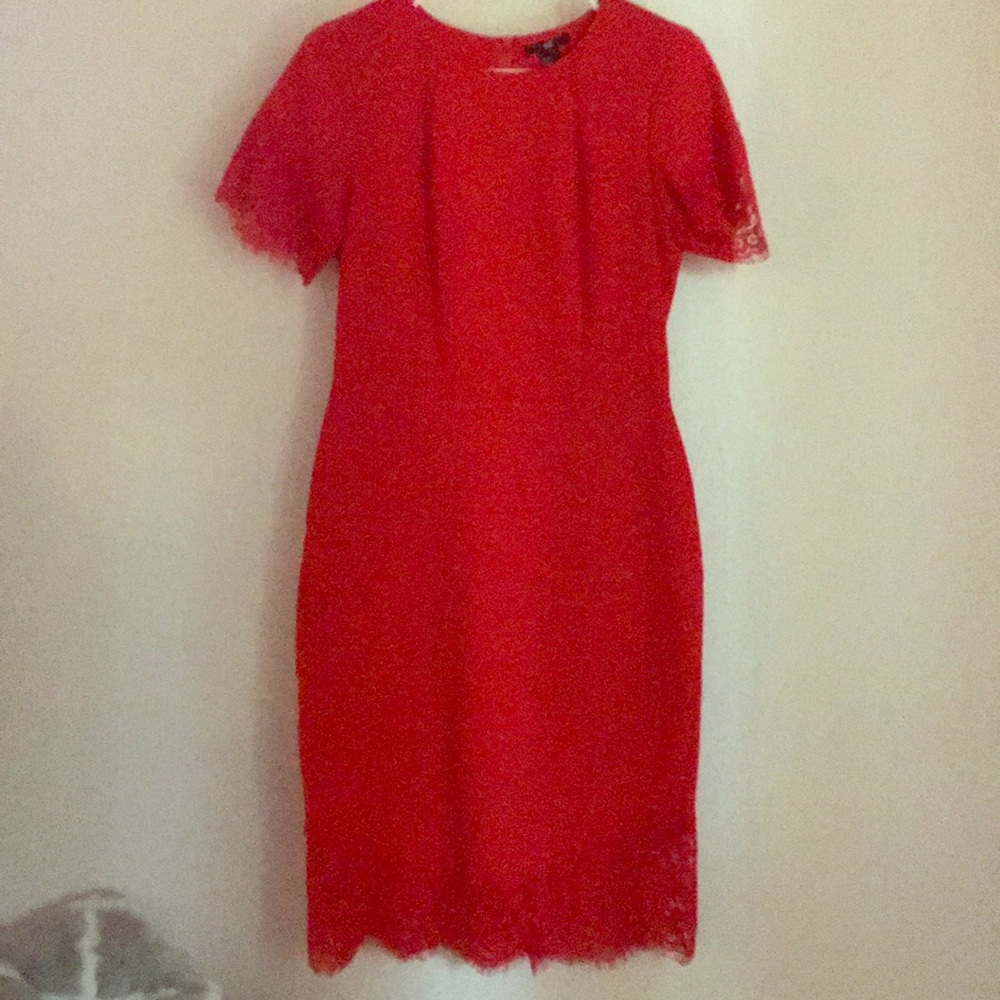 Red H&M midi dress